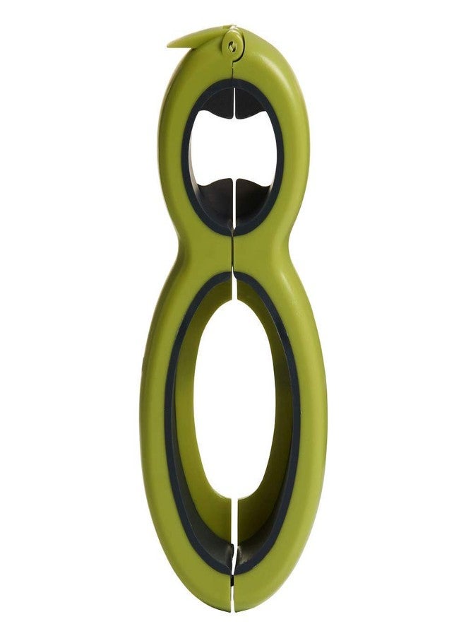 MOSHTU Bottle, Bag & Can Opener, Jar & Lid Twist Off Gripper, and Seal & Lid Remover Green, Black Kitchen Tool Set - Image 1
